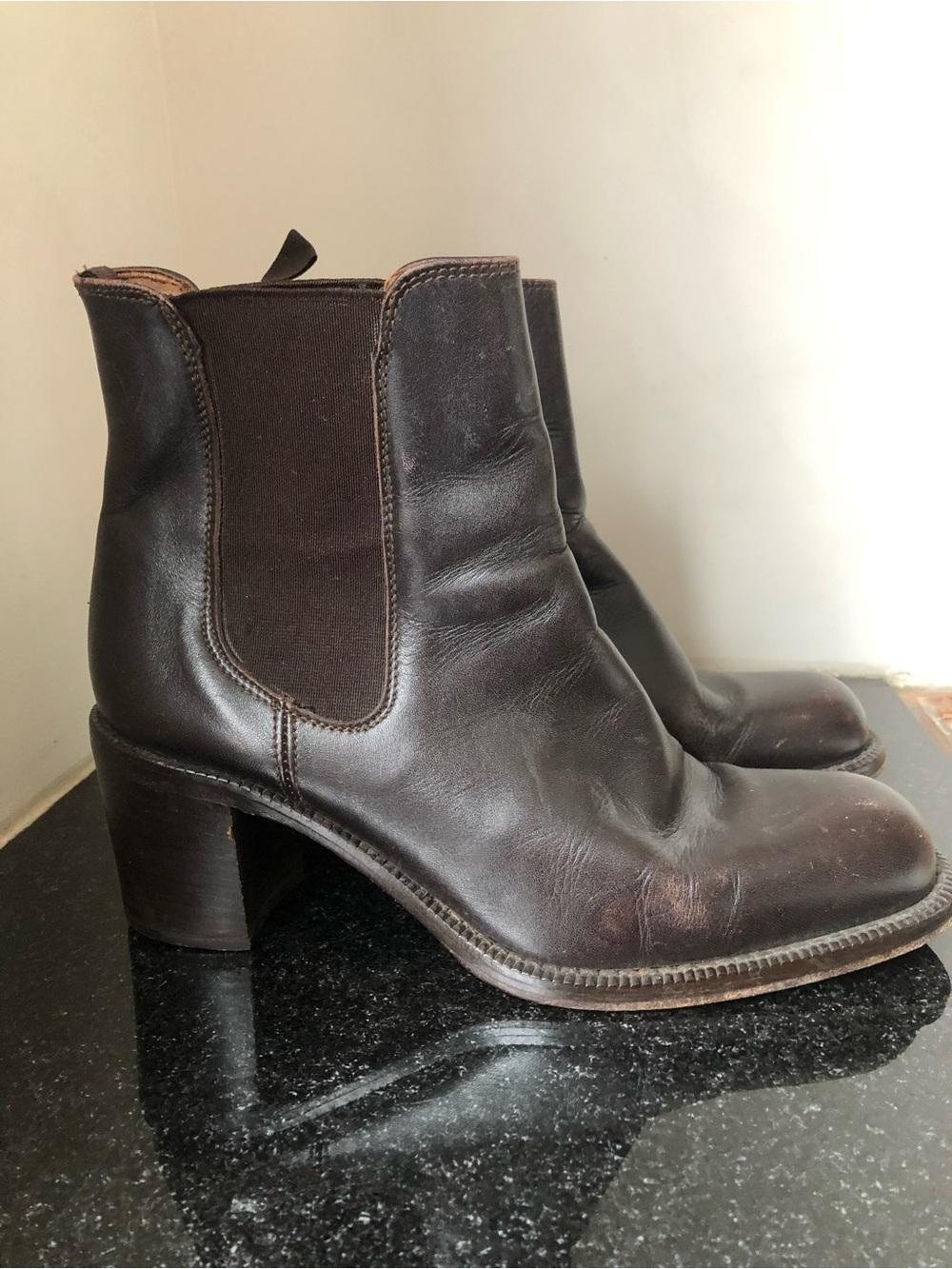 Leather Chelsea Boots 39